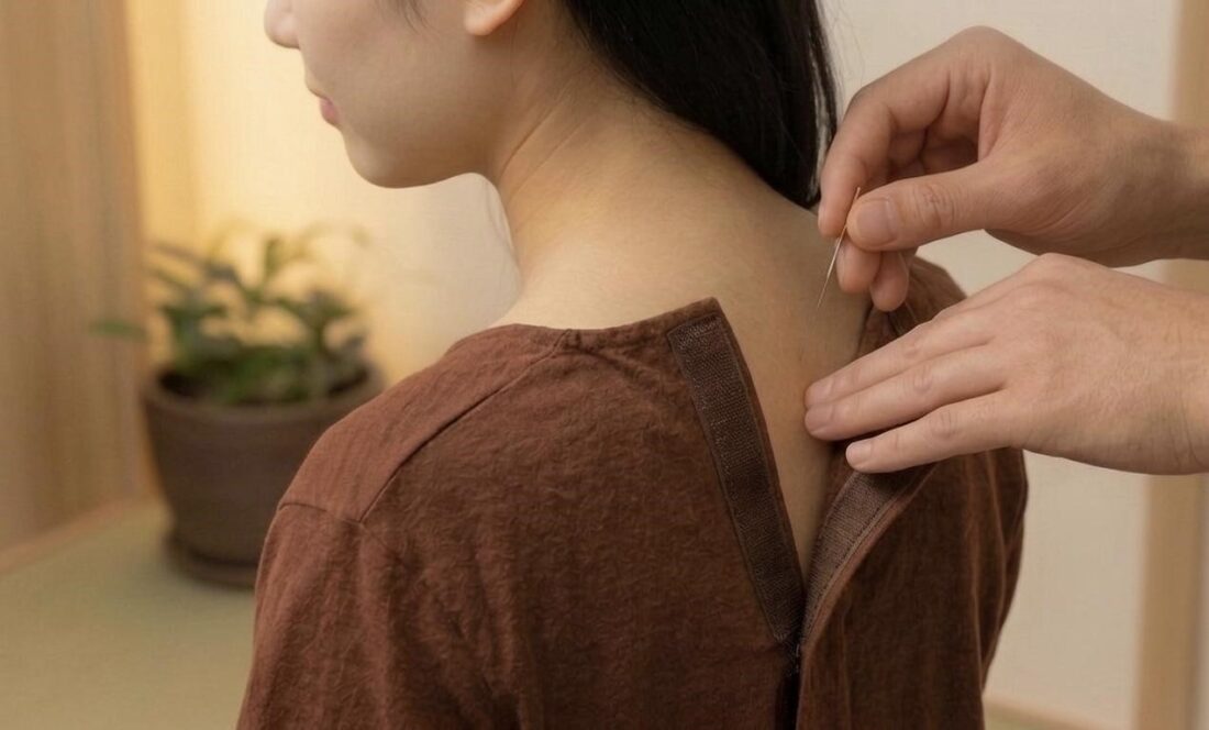 鍼灸施術の様子