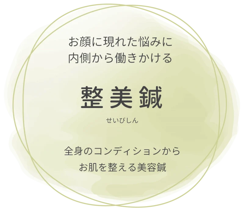 お顔に現れた悩みに働きかける「整美鍼（せいびしん）」全身のコンディションから整える美容鍼灸