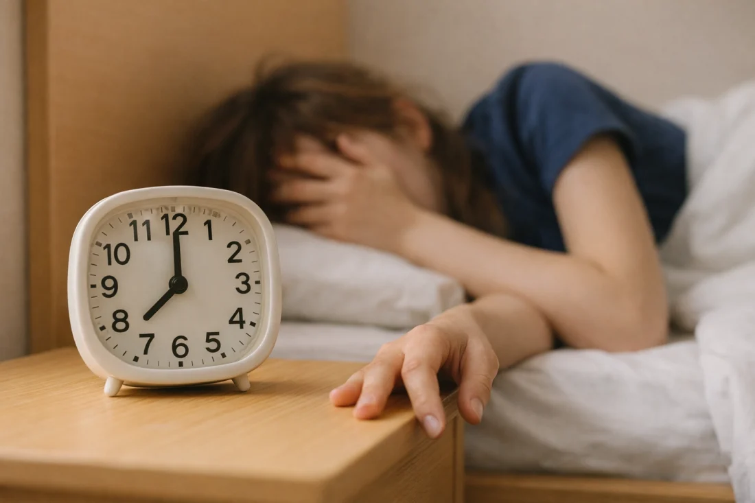 起立性調整障害(OD)で悩み苦しむ女性のイメージ